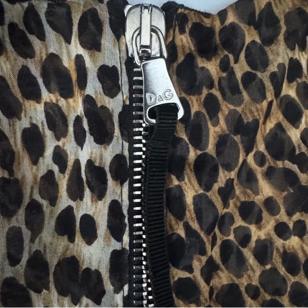 Dolce & Gabbana Silk Animal Print Top - Picture 8 of 12